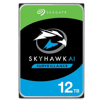 Seagate SkyHawk AI ST12000VE001: жесткий диск 3.5" емкостью 12 Тбайт, для видеонаблюдения
